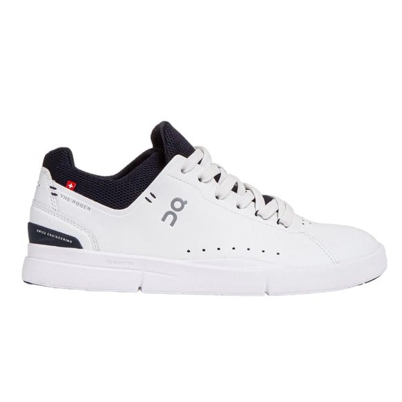 On Running Shoes - ON Cloud Women's Roger Advantage White Midnight Size 6